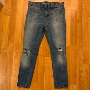 High rise jegging crop Mossimo ankle knee distress